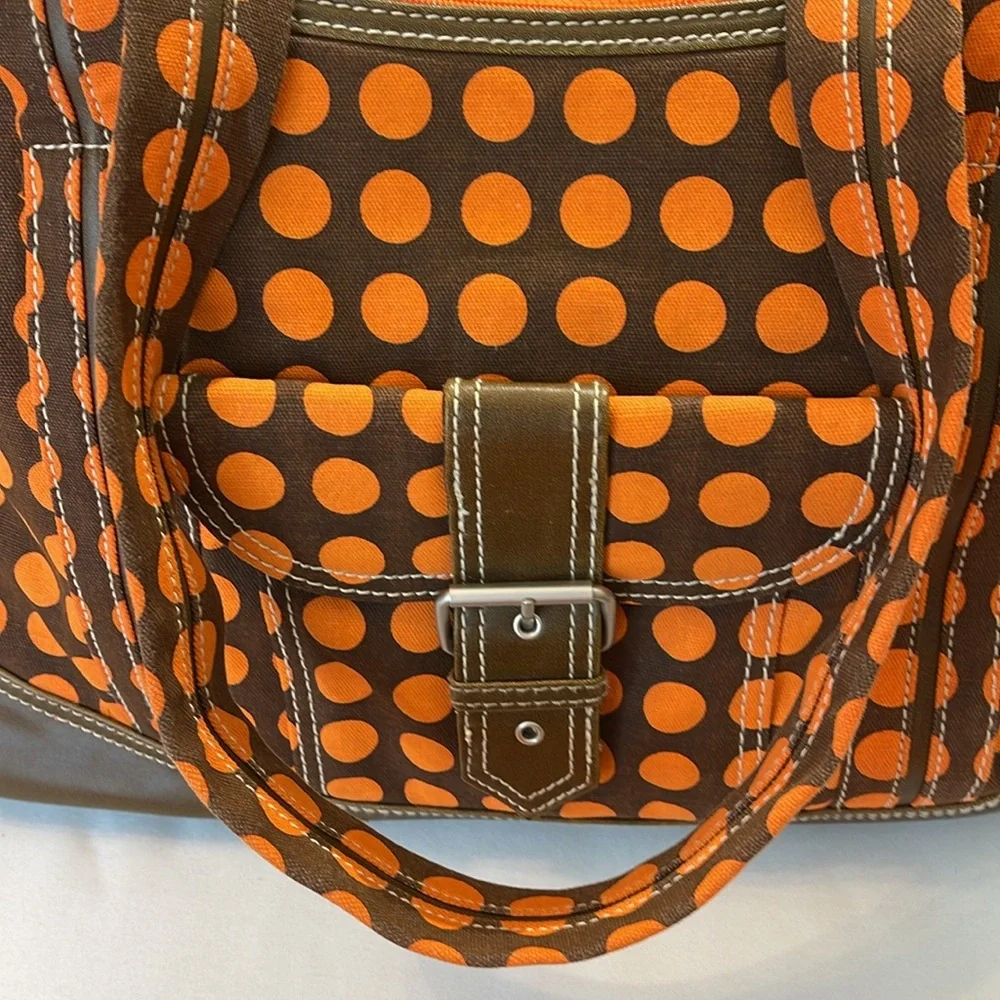 KALENCOM NEW ORLEANS Orange Polka Dot BABY Tote Bag Set